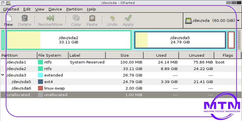 آموزش پارتیشن بندی هارد اکسترنال در ویندوز، مک و لینوکس 8 آموزش پارتیشن بندی هارد اکسترنال در ویندوز، مک و لینوکس