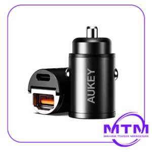شارژر فندکی آئوکی (AUKEY) دو پورت CC-A3 30W ULTRA SMALL