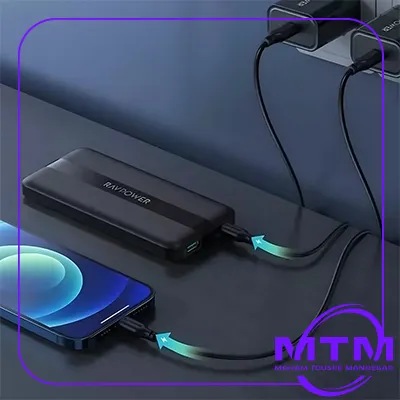 پاوربانک راوپاور مدل RP-PB1236 ظرفیت 10000 میلی آمپر ساعت