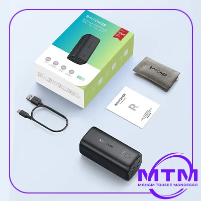 پاوربانک راوپاور مدل RP-PB208 ظرفیت 20000 میلی‌آمپر ساعت
