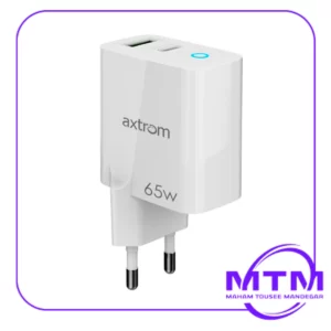 شارژر دیواری اکستروم (Axtrom) 65 وات مدل AWC65WPQ-W