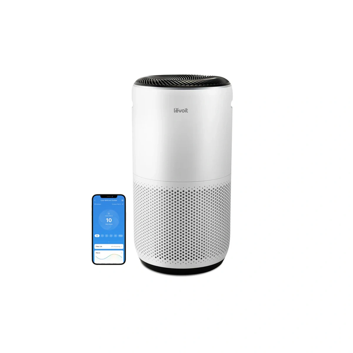 CORE-400S.webp تصفیه هوای هوشمند Levoit Core 400S Smart Air Purifier – مناسب برای فضاهای تا 83 متر مربع - Image 1
