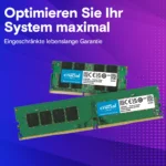 رم کامپیوتر کروشیال 3200 مگاهرتز مدل CT8 ظرفیت 8 گیگابایت - Image 3