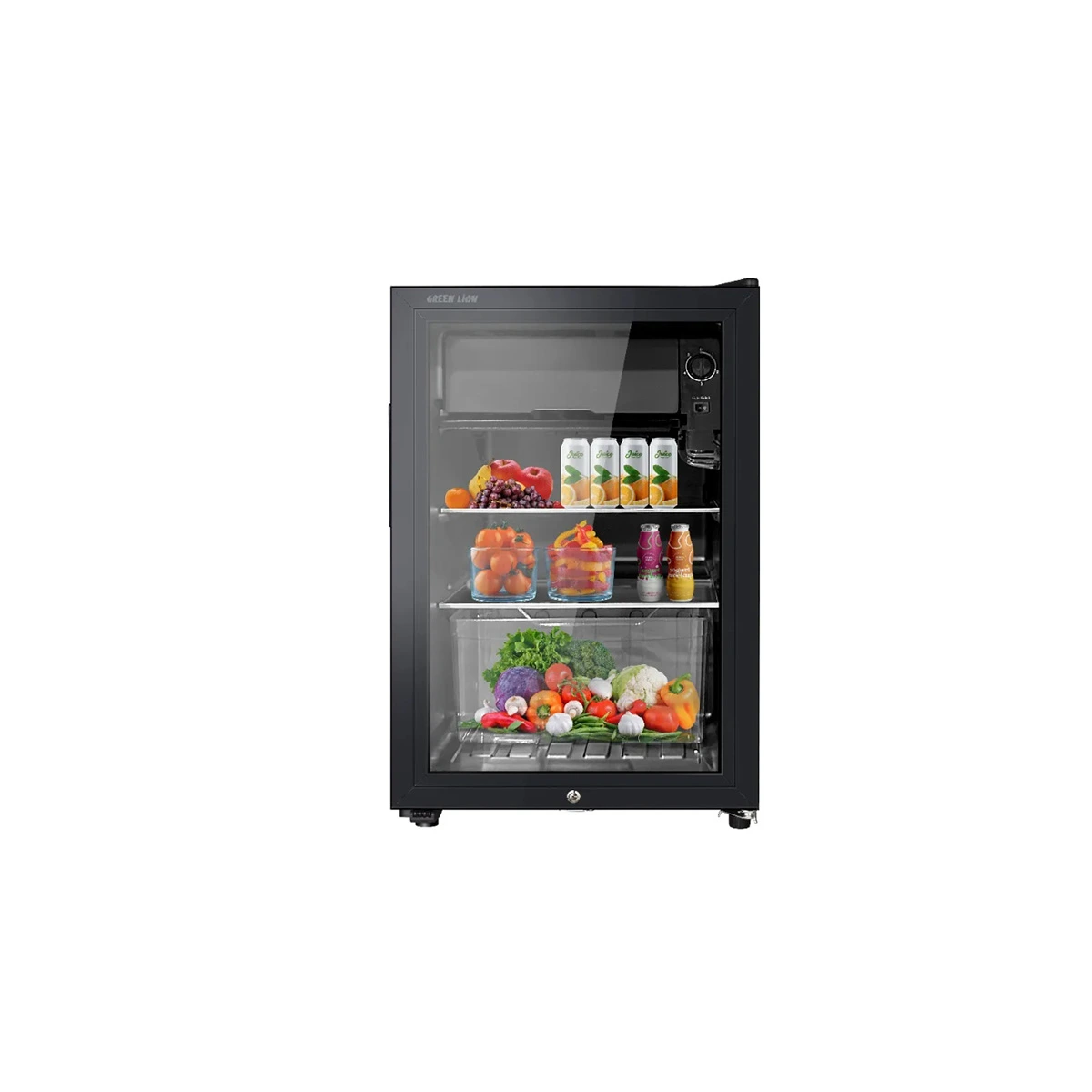 GN63LFRIDGBK.webp یخچال مینی بار 63 لیتری گرین لاین مدل GMF-63 - Image 1