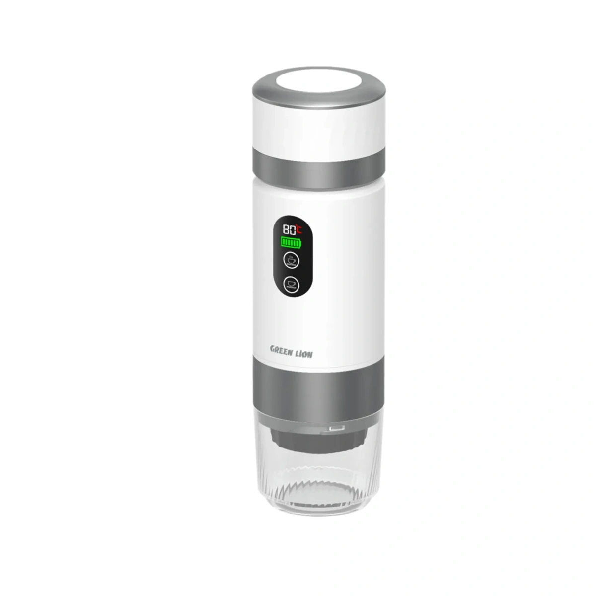 GNCPNSCOFMWH.webp قهوه ساز شارژی سفید گرین لاین 80ML مدل GNCPNSCOFMWH - Image 1