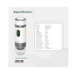 قهوه ساز شارژی سفید گرین لاین 80ML مدل GNCPNSCOFMWH - Image 2