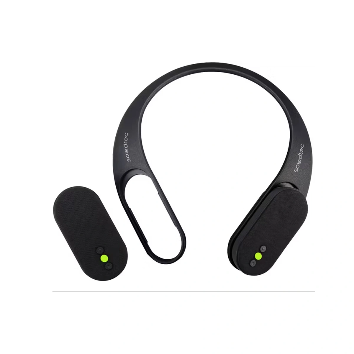 PD-STWLEP024-BK-1.webp اسپیکر گردنی و بلوتوثی Soundtec با طراحی جداشونده پرودو - Image 1