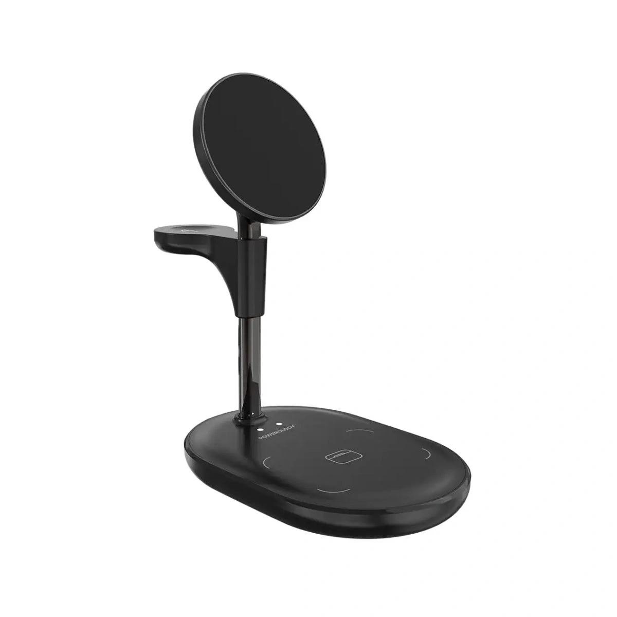 PWK3000BK-4.webp استند شارژ وایرلس ۳ کاره پاورولوژی مدل Florea با توان ۱۵ وات - Image 1