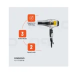 سشوار پورودو لایف‌استایل مدل Crystal Shell Hair Dryer - Image 3