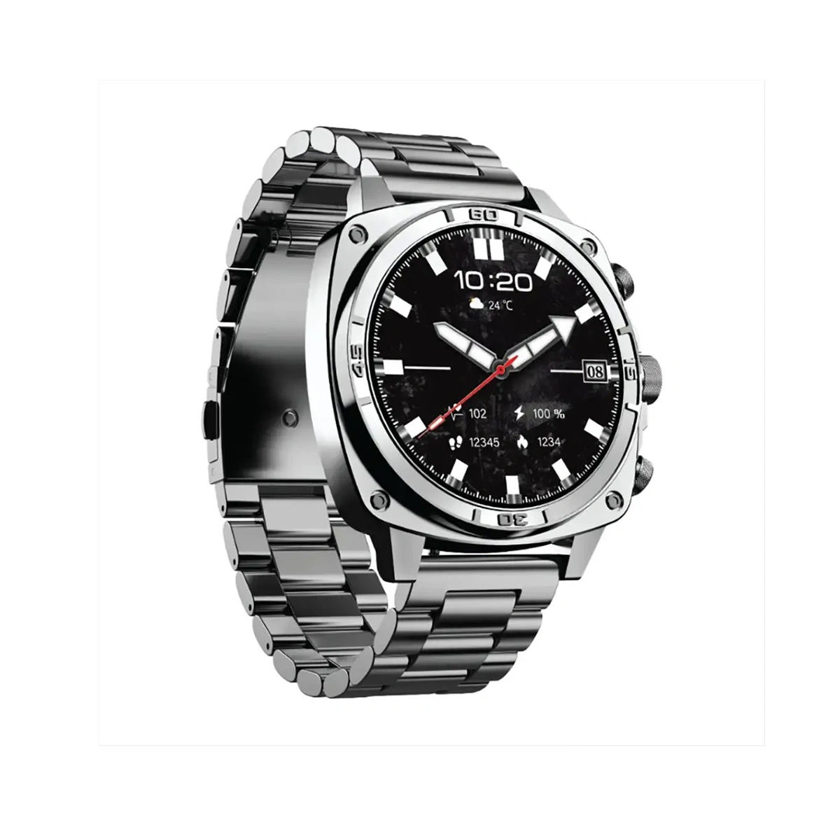 PD-LFST171-SL.webp ساعت هوشمند پرودو مدل Chrono Steel - Image 1