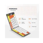 کیبورد بی‌سیم تاشو پرودو مدل Crystal Shell - Image 5